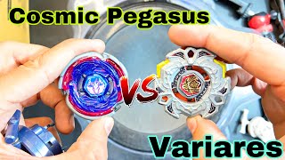 Cosmic Pegasus Vs Variares Beyblade Fight In Hindi [upl. by Pinebrook887]