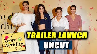 Veere Di Wedding Trailer Launch Full Video  Kareena Kapoor Sonam Kapoor Swara Bhaskar Shikha [upl. by Chura]