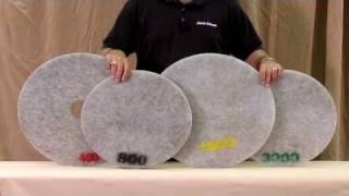 Using Diamond Encrusted Pads to Hone and Polish Stone Floors  JonDon Video [upl. by Ydasahc]