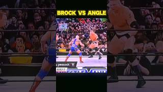 BROCK LESNAR VS KURT ANGLE 😈☠️  BROCK LESNAR EDIT👀💀🔥 shorts trending shortvideo [upl. by Shirah]