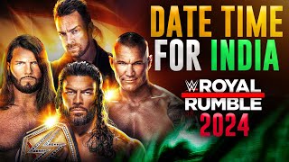 WWE Royal Rumble 2024 DATE And TIME In India 🇮🇳  Kab or Kaha dekhe Match Card  Royal Rumble 2024 [upl. by Artened]