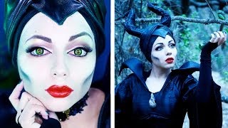 Maleficent Makeup Transformation​​​  Charisma Star​​​ [upl. by Aerdnac929]