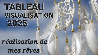 TABLEAU VISUALISATION 2025 pour la réalisation de vos souhaits 🙏🏼🍀💫 [upl. by Aisyla]