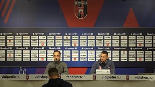 Fehérvár FC  Kecskeméti TE 61  Mérkőzés utáni sajtótájékoztató [upl. by Enimrej]