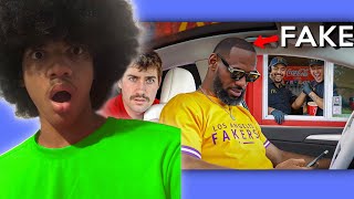 Isaac Dinkins Reacts To Airrack Fooled Strangers With Fake Celebrities [upl. by Bathsheb]