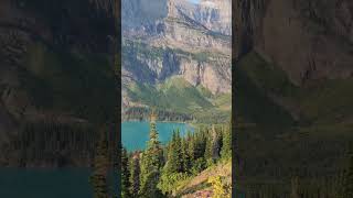 A view of Lower Grinnell Lake in Glacier National Park montana hiking glaciernationalpark hiking [upl. by Boyer]