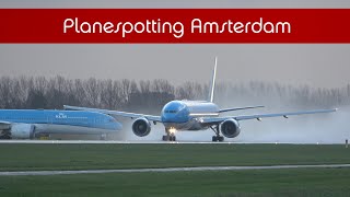 Planespotting 4K  Amsterdam Schiphol Polderbaan 36L  25112023 [upl. by Olfe]