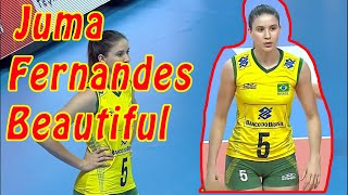 Juma Fernandes  Beautiful women player Volleyball Team Brazil [upl. by Ynad241]