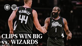 Clippers Win Big vs Wizards Highlights  LA Clippers [upl. by Landmeier]