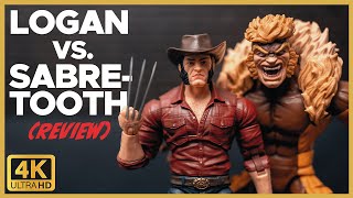 LOGAN vs SABRETOOTH  Marvel Legends XMen Wolverine 50th Anniversary 2 Pack Review [upl. by Tyoh]