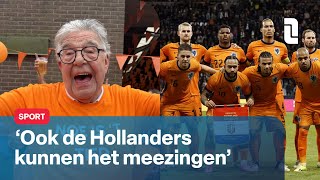 Oranjelied met Frans Theunisz Hoop op een klein hitje 🧡🎤  L1 Nieuws [upl. by Yrgoerg]