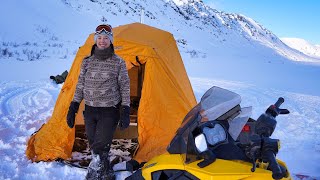 Hot Tent Winter Camping  Keeping Warm in the Mountains [upl. by Betthel]