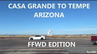 Driving from Casa Grande to Tempe Arizona Fast Forward Speed 4X [upl. by Isleen431]