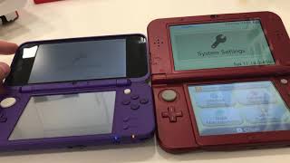 New 2DS XL vs New 3DS Xl Screen sound buttons form factor Home screen comparison [upl. by Arte647]