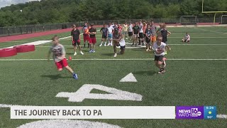 Julian Fleming Back On His Home Turf Hosting Football Camp [upl. by Marino]