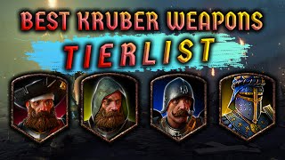 ⚔️ ALL KRUBER WEAPONS CATACLYSM RANKED [upl. by Saba874]