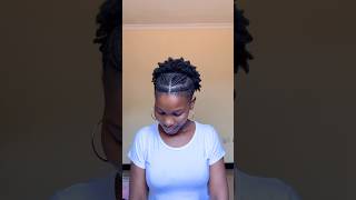 Simple Everyday Hairstyle for Short Natural Hairs✨hairstyles naturalhairstylesnaturalhairshorts [upl. by Shirberg]