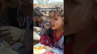 HELPINGFOODI help Hard working girl Helpingfoodi shorts boy humanity charity india food [upl. by Nylloh486]