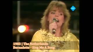 The Netherlands  Eurovision Song Contest 1980  1989 [upl. by Brink]