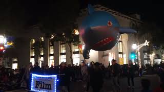 SBIFF Shark Balloon Holiday Parade 20181207 135 [upl. by Arocahs]