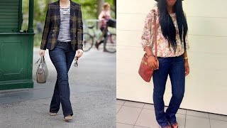 Womens Bootcut Jeans  20 Style Tips On How To Wear Bootcut Jeans For Women [upl. by Arte257]