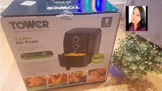 Tower 3 litre Air Fryer Unboxing video Affordable air fryer in UK Tower Compact 3 litre Air fryer [upl. by Repip]