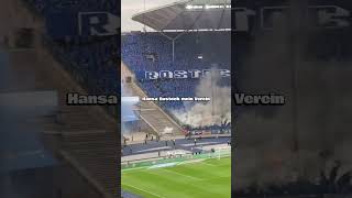 Hansa Rostock Dem Morgengrauen entgegen Fangesang Edit mit Text 🔵⚪🔴 hansarostock [upl. by Nitas]