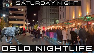 Oslo Nightlife 4k NorwayWalking Tour [upl. by Deerc]