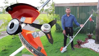 COMO COLOCAR A LÂMINA OU TRIMCUTCARRETEL NA ROÇADEIRA STIHL [upl. by Lebiram496]