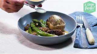 Recette facile de paupiettes de veau sauce morilles et asperges [upl. by Ardy]