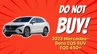 2023 MercedesBenz EQS SUV EQS 450  8 Reasons NOT to Buy 🚫💰 [upl. by Kathe643]