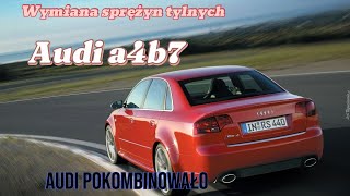 Wymieniam sprężynę tył Audi a4b7 [upl. by Harhay]