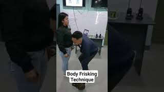 Body Frisking Technique security securityguard shorts [upl. by Broucek899]