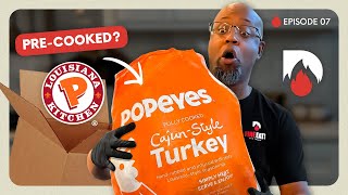 How to Cook POPEYES Cajun TURKEY🔥🦃 A StepbyStep Guide to REHEAT Serve and Enjoy [upl. by Nawotna]