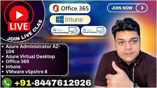 Join Live Class for All Technologies  AWS  Azure  VMware  AVD [upl. by Brade]