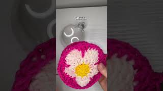 My Husband Narrates My Crochet Chaos 🤣🎄 Flower Power Yarn Christmas Ornament [upl. by Eidoow]