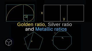 The Golden ratio Silver ratio and their family Metallic Ratios   mathocube [upl. by Wharton]