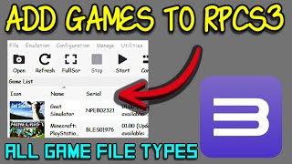 How to Add Games to RPCS3  Install Games to RPCS3 [upl. by Ennahtebazile]