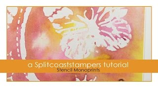 Stencil Monoprints [upl. by Enileuqaj]