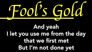 quotFOOLS GOLDquot  One Direction KARAOKE LYRICS Guitar Karaoke  Backing Track [upl. by Gone762]