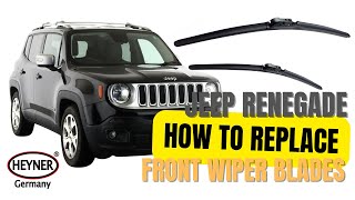 Jeep Renegade How To Change Front Wiper Blades Quick Replacement [upl. by Jowett]