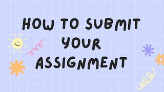 How to submit your assignment  English  Avodha [upl. by Annailuj]