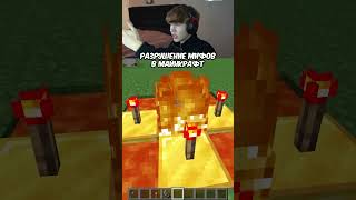 Разрушение Мифов в Майнкрафт 🤯 shorts minecraft майнкрафт мем мемы реакция лисфокс lisfox [upl. by Chak31]