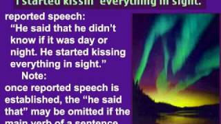 English Grammar Video Lesson 60 Reported Speech  English Second Language  ESL Lesson In Song [upl. by Assirek]