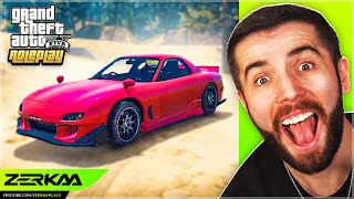 Racing In A Pink RX7 IN GTA 5 RP [upl. by Haikezeh138]