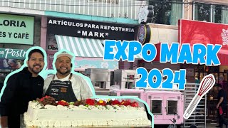 ENSEÑÉ A CUBRIR UN PASTEL DE 10 KILOS EN EXPOMARK 2024 [upl. by Haidebej]