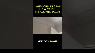 How To Fix Misaligned Doors [upl. by Merceer]