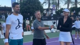 Indian Wells 2024 Novak Djokovic On Court Interview Before The Start of 2024 Indian Wells [upl. by Ahcmis]