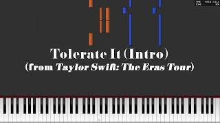 Tolerate It Eras Tour Intro by Taylor Swift Piano Tutorial amp Sheet Music [upl. by Sigfrid]