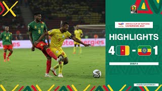 Cameroon 🆚 Ethiopia Highlights  TotalEnergiesAFCON2021  Group A [upl. by Myrle]